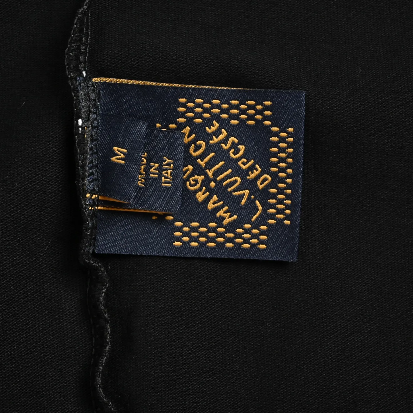 Louis Vuitton/Louis Vuitton heavy duty frayed embroidered patch embroidered short sleeves